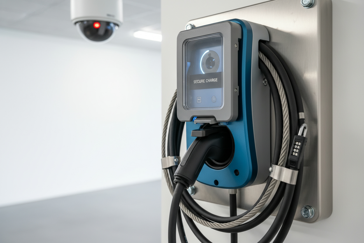 Station de recharge sécurisée pour lieu professionnel